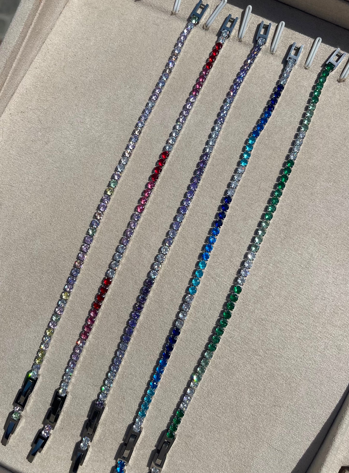 Bracciali tennis degradè