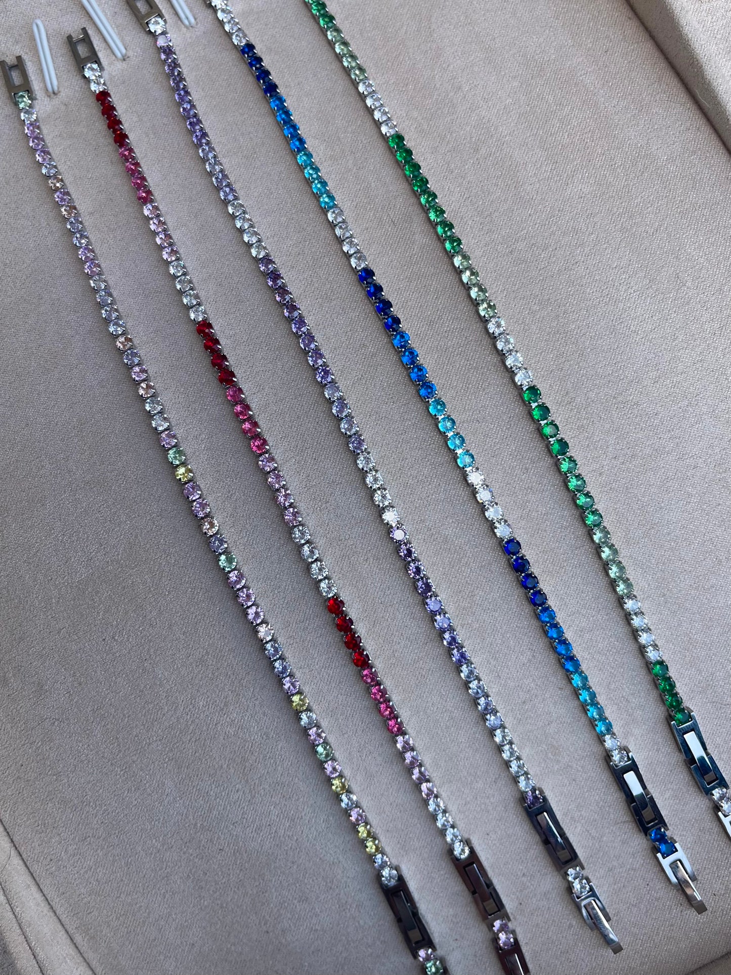 Bracciali tennis degradè