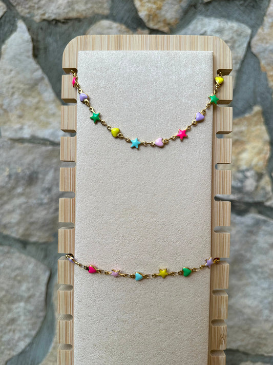 Set collana e cavigliera