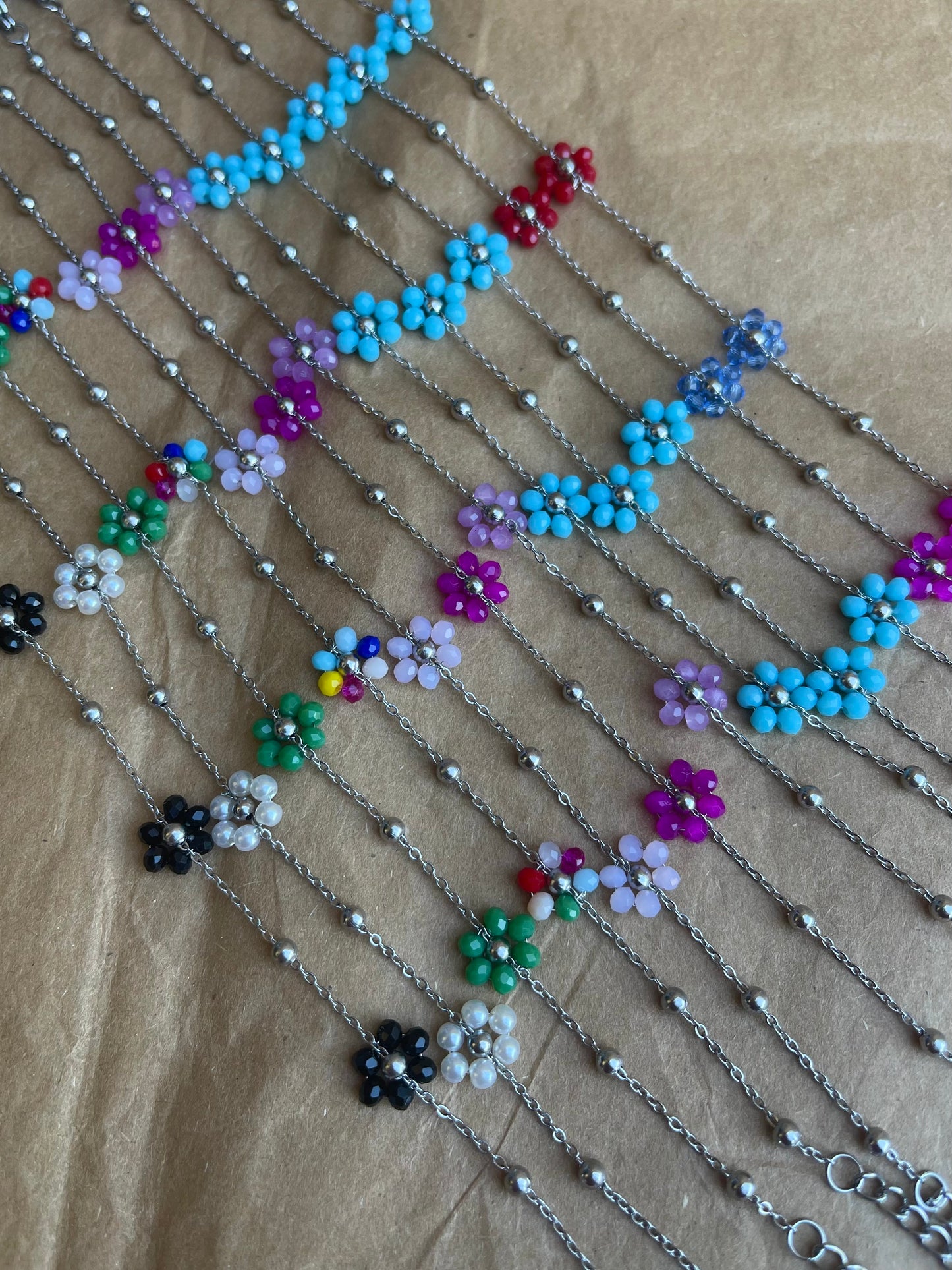 Cavigliera con fiori